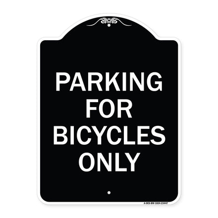 Parking for Bicycles Only Sign