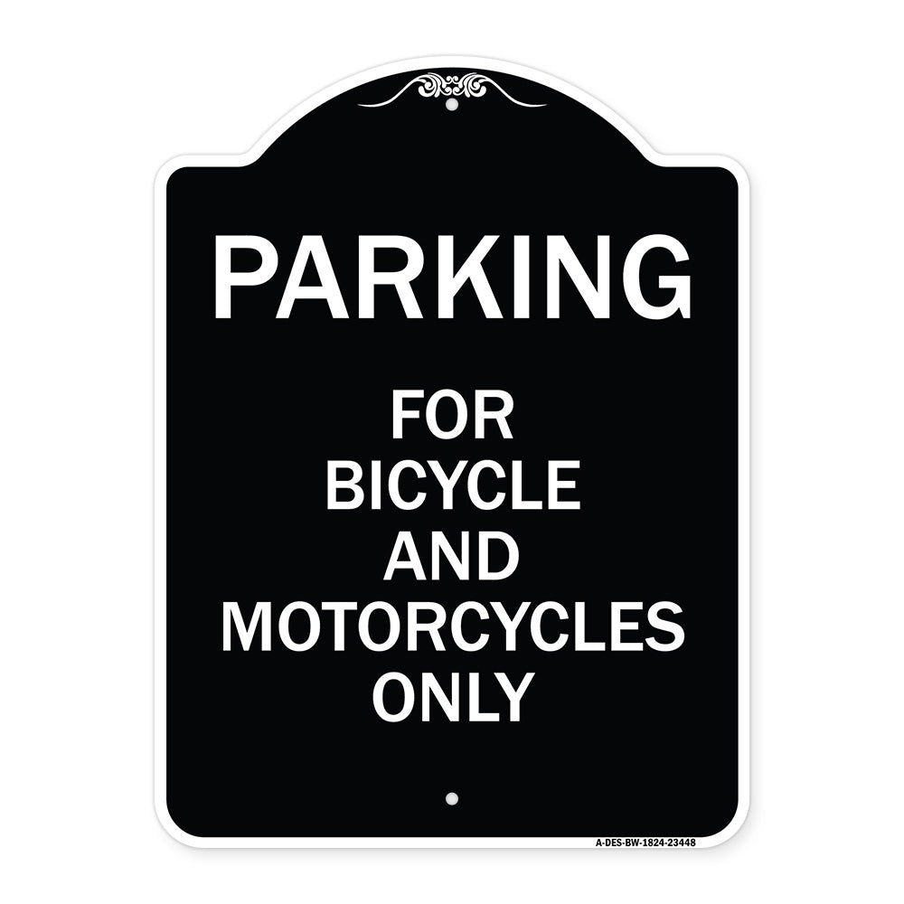 Parking for Bicycles and Motorcycles Only