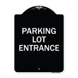 Parking Entrance Sign Parking Lot Entrance