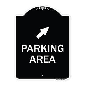 Parking Area with Upper Right Arrow