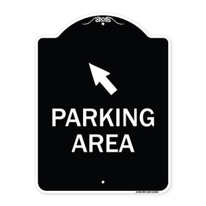 Parking Area with Upper Left Arrow