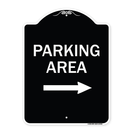 Parking Area with Right Arrow