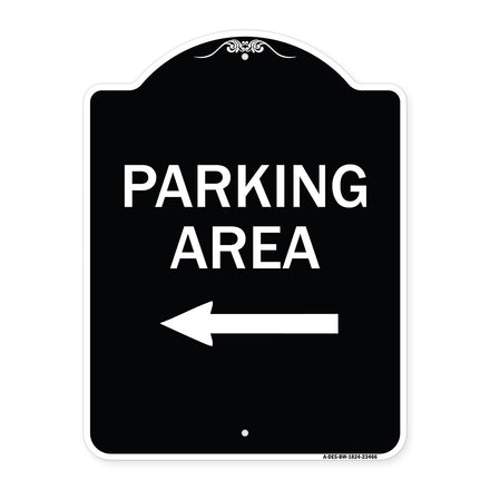 Parking Area with Left Arrow