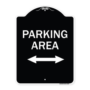 Parking Area with Bidirectional Arrow