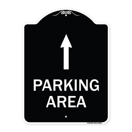 Parking Area with Ahead Arrow