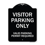Parking Area Sign Visitors Parking Only - Valid Parking Permit Required