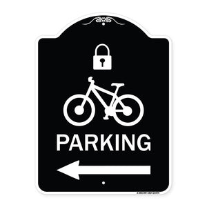 Parking (With Lock Cycle & Left Arrow Symbol)