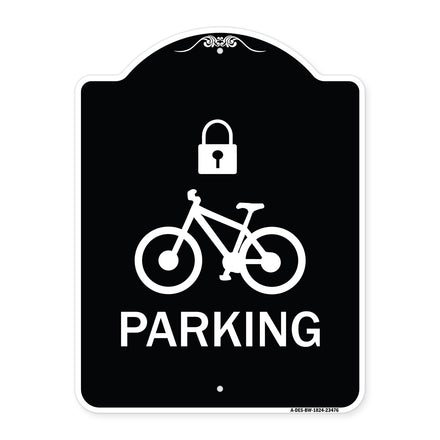 Parking (With Cycle and Lock Symbol)