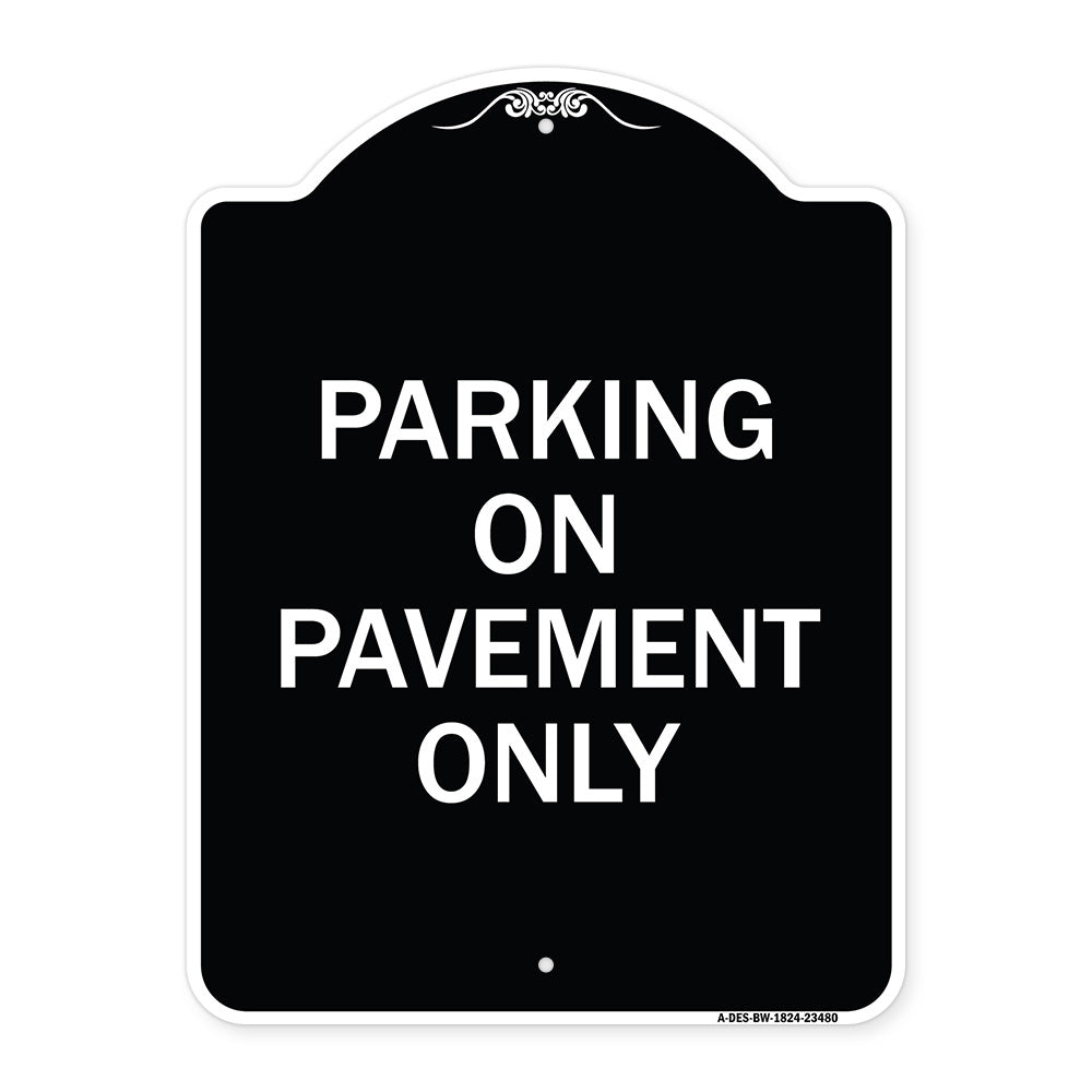 Park on Pavement Only