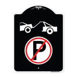 No Parking Tow Away Zone Symbol