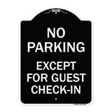 No Parking Except for Guest Check-In