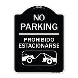 No Parking - Prohibido Estacionarse (With Car Tow Graphic