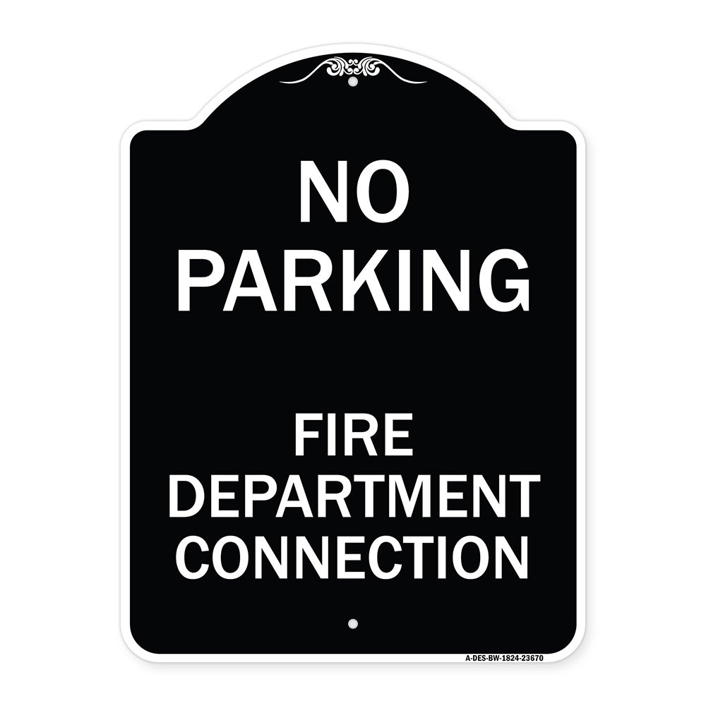 No Parking Sign No Parking - Fire Department Connection
