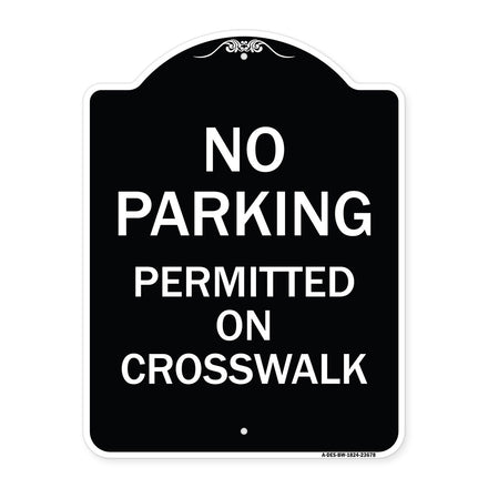No Parking Permitted on Crosswalk
