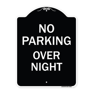 No Parking Overnight Parking Sign