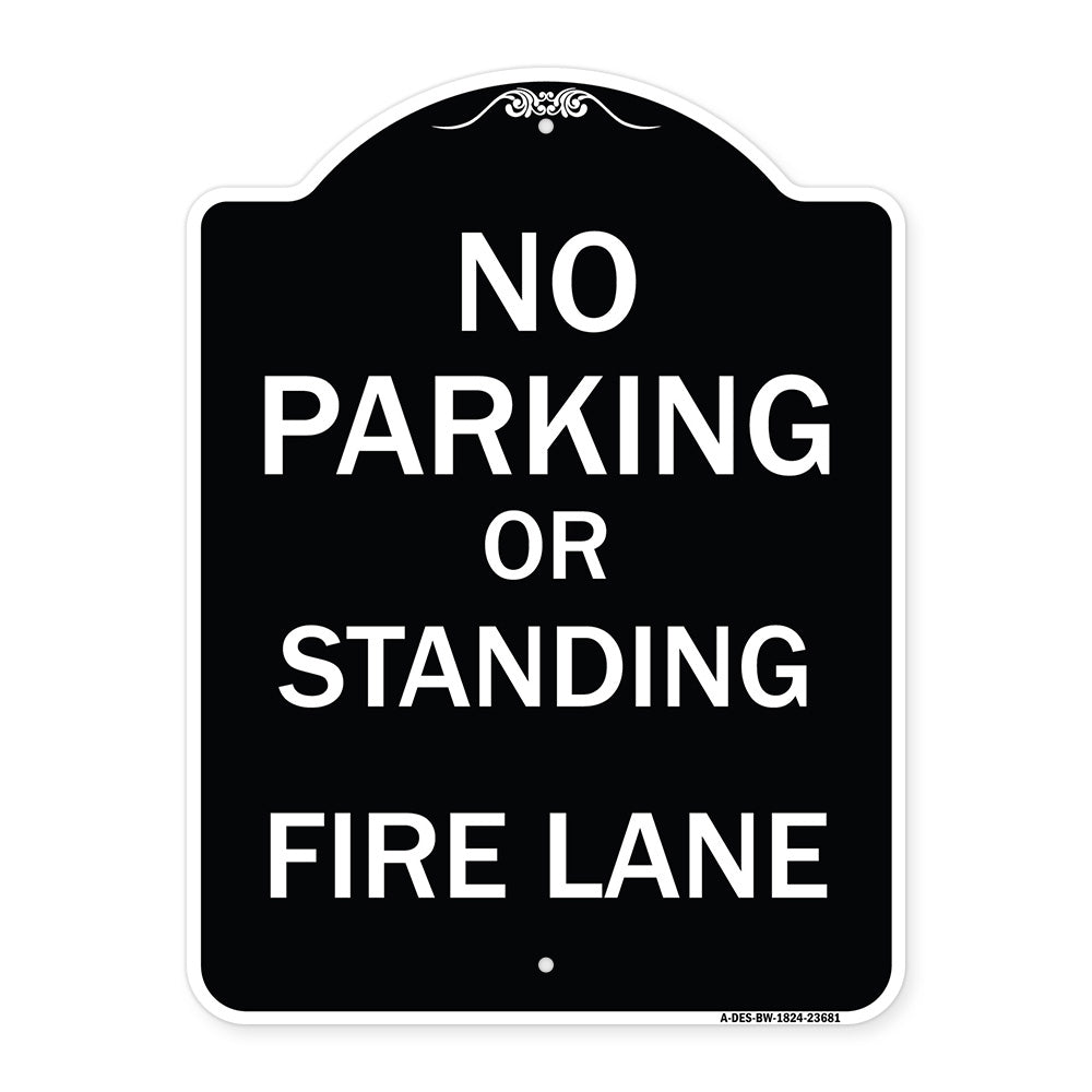 No Parking or Standing Fire Lane