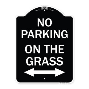 No Parking on the Grass (With Bidirectional Arrow