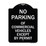 No Parking of Commercial Vehicles Except by Permit