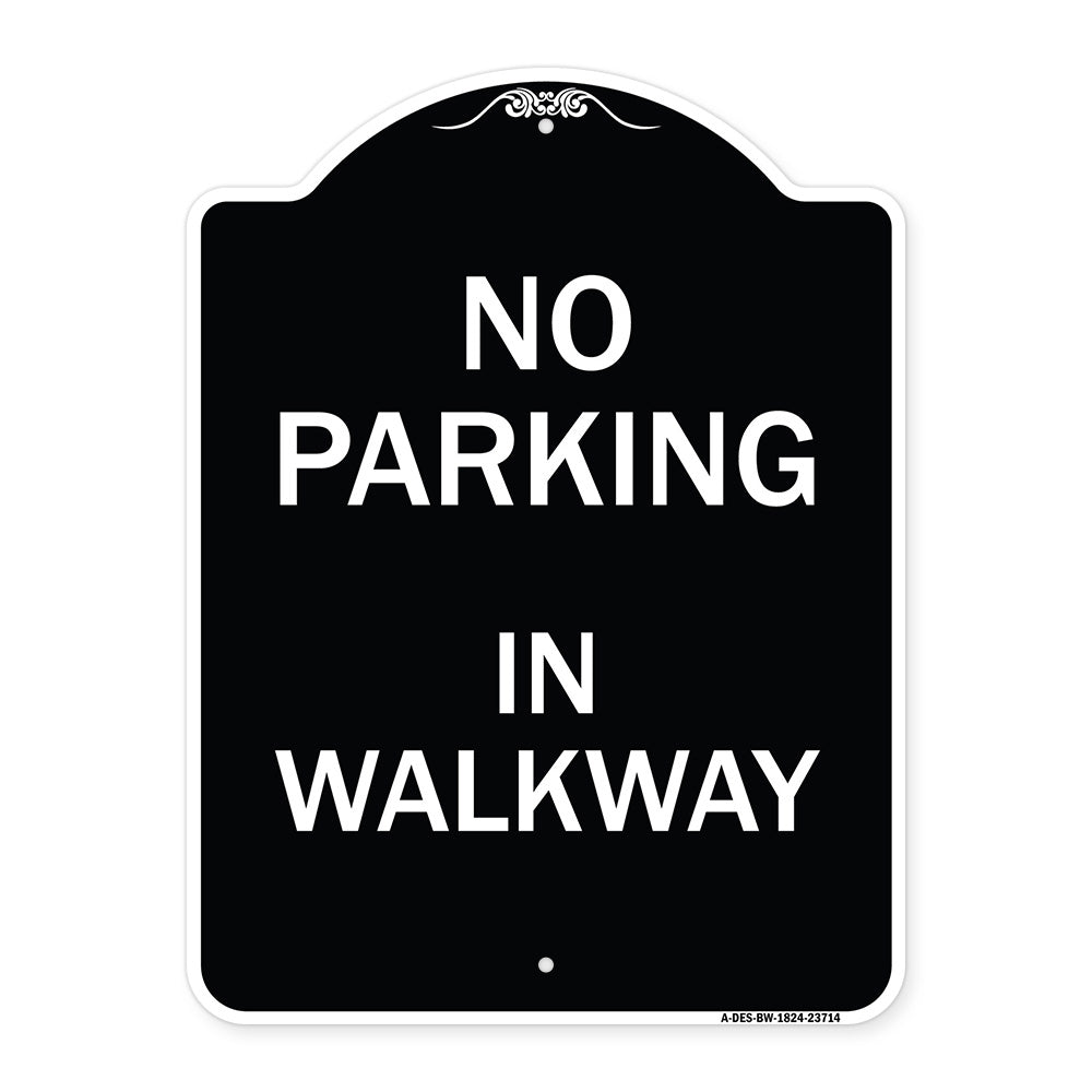 No Parking in Walkway
