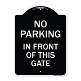 No Parking in Front of This Gate