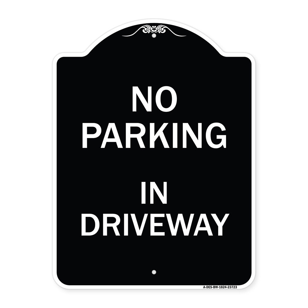 No Parking in Driveway