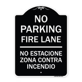 No Parking Fire Lane No Estacione Zona Contra Incendio