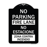 No Parking Fire Lane - No Estacione Zona Contra Incendio