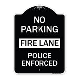 No Parking Fire Lane Police Enforced