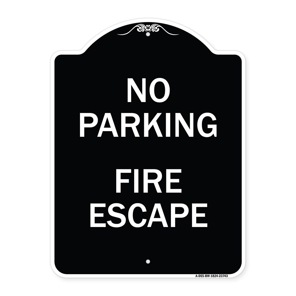 No Parking Fire Escape