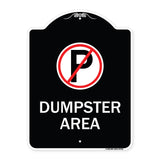 No Parking Dumpster Area