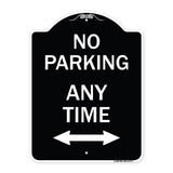 No Parking Anytime with Bidirectional Arrow