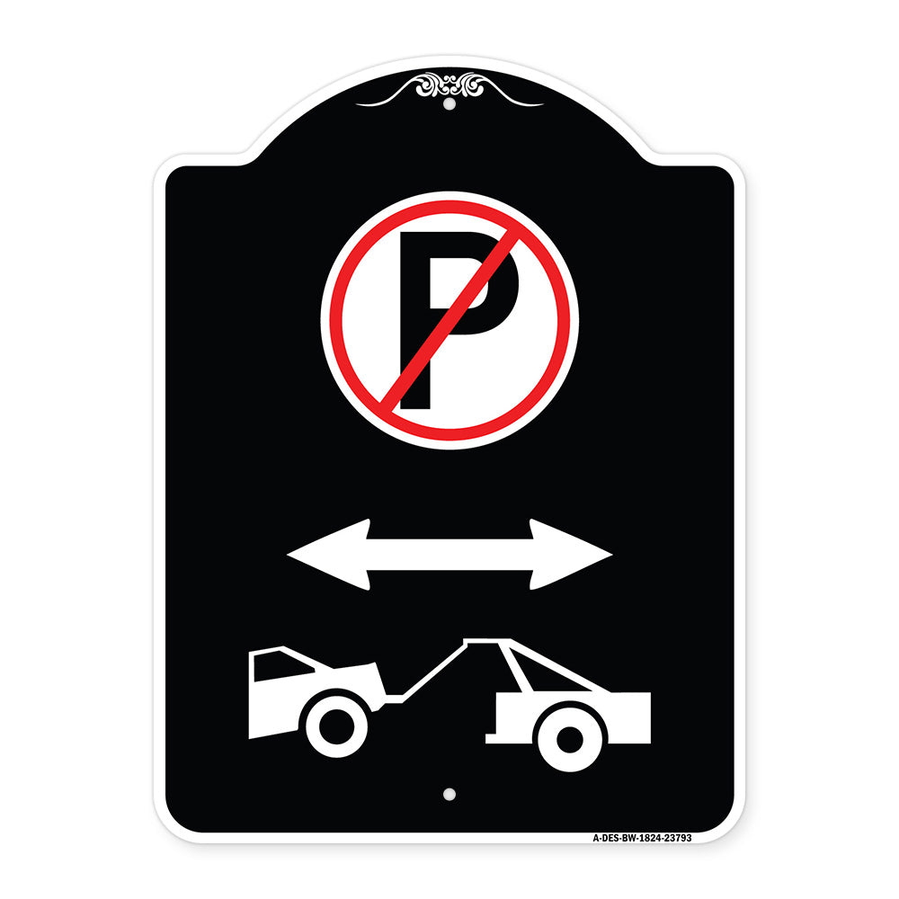 No Parking - Tow Away Zone (With Graphic)