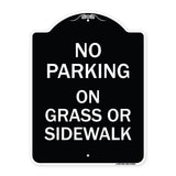 No Parking - on Grass or Sidewalk