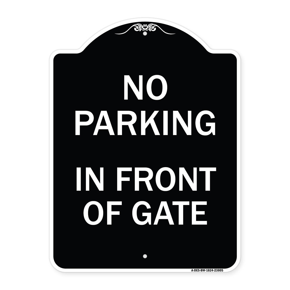 No Parking - in Front of Gate