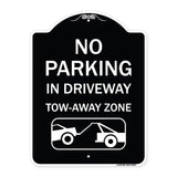 No Parking - in Driveway Tow Away Zone (With Graphic)