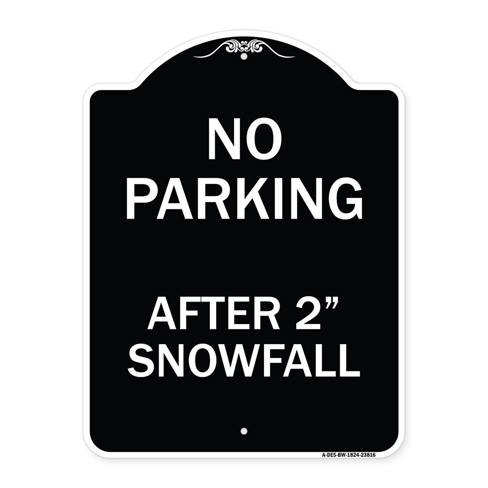 No Parking - After 2 Snowfall