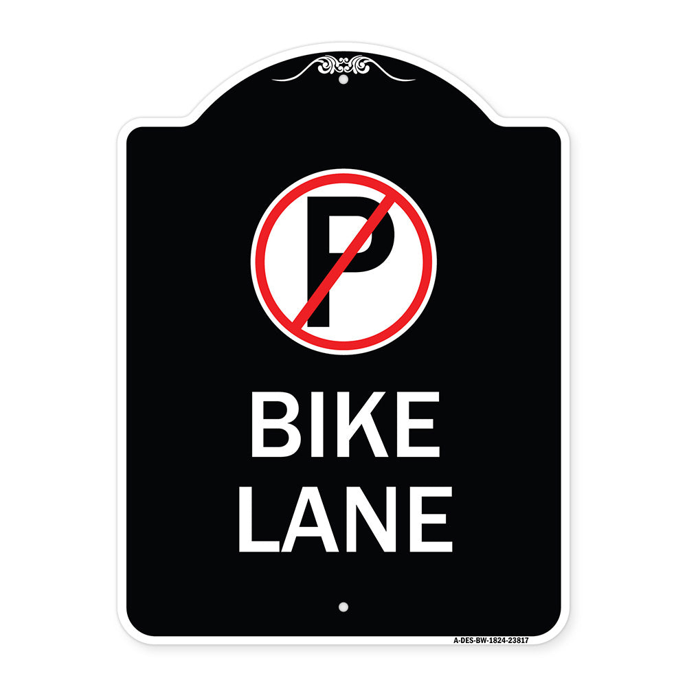 No Parking (Symbol) Bike Lane