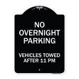No Overnight Parking Vehicles Towed After 11 Pm