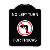 No Left Turn for Trucks with Graphic