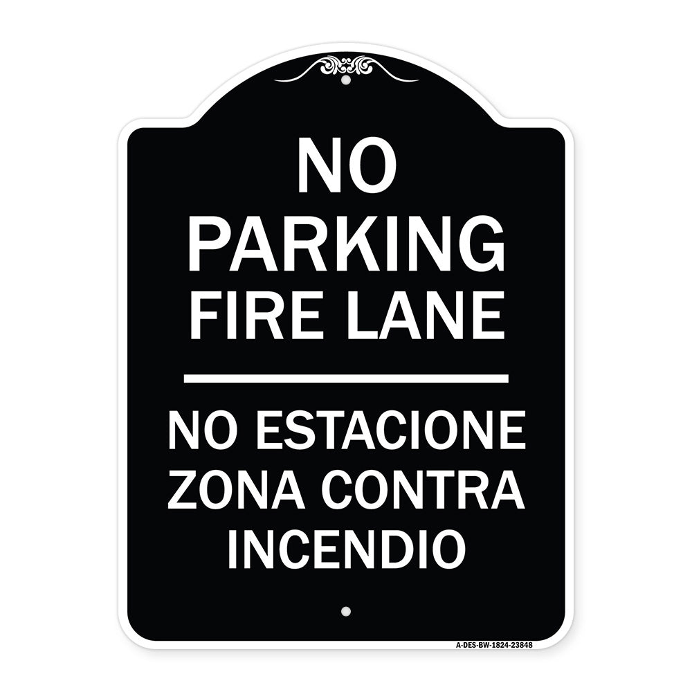 No Estacione Zona Contra Incendio