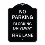 No Blocking Driveway Fire Lane