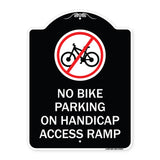 No Bike Parking on Handicap Access Ramp