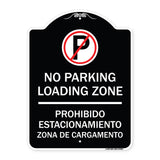 Loading Zone - Prohibido Estacionamiento Zona De Cargamento (With No Parking Symbol)