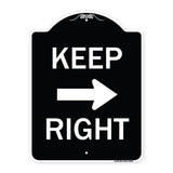 Keep Right Sign (Right Arrow)