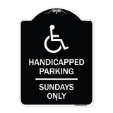 Handicapped Parking - Sundays Only (With Graphic)