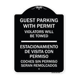 Guest Parking with Permit Violators Will Be Towed - Estacionamento De Visita Con Permiso Coches Sin Permiso Seran Remolcados