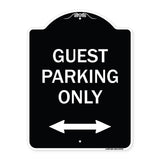 Guest Parking Only (With Bidirectional Arrow)
