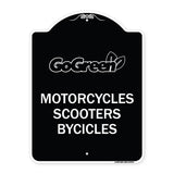 Go Green Sign Go Green - Motorcycles Scooters Bicycles