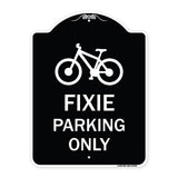 Fixie Parking Only Sign