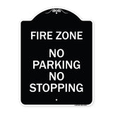 Fire Zone No Parking No Stopping